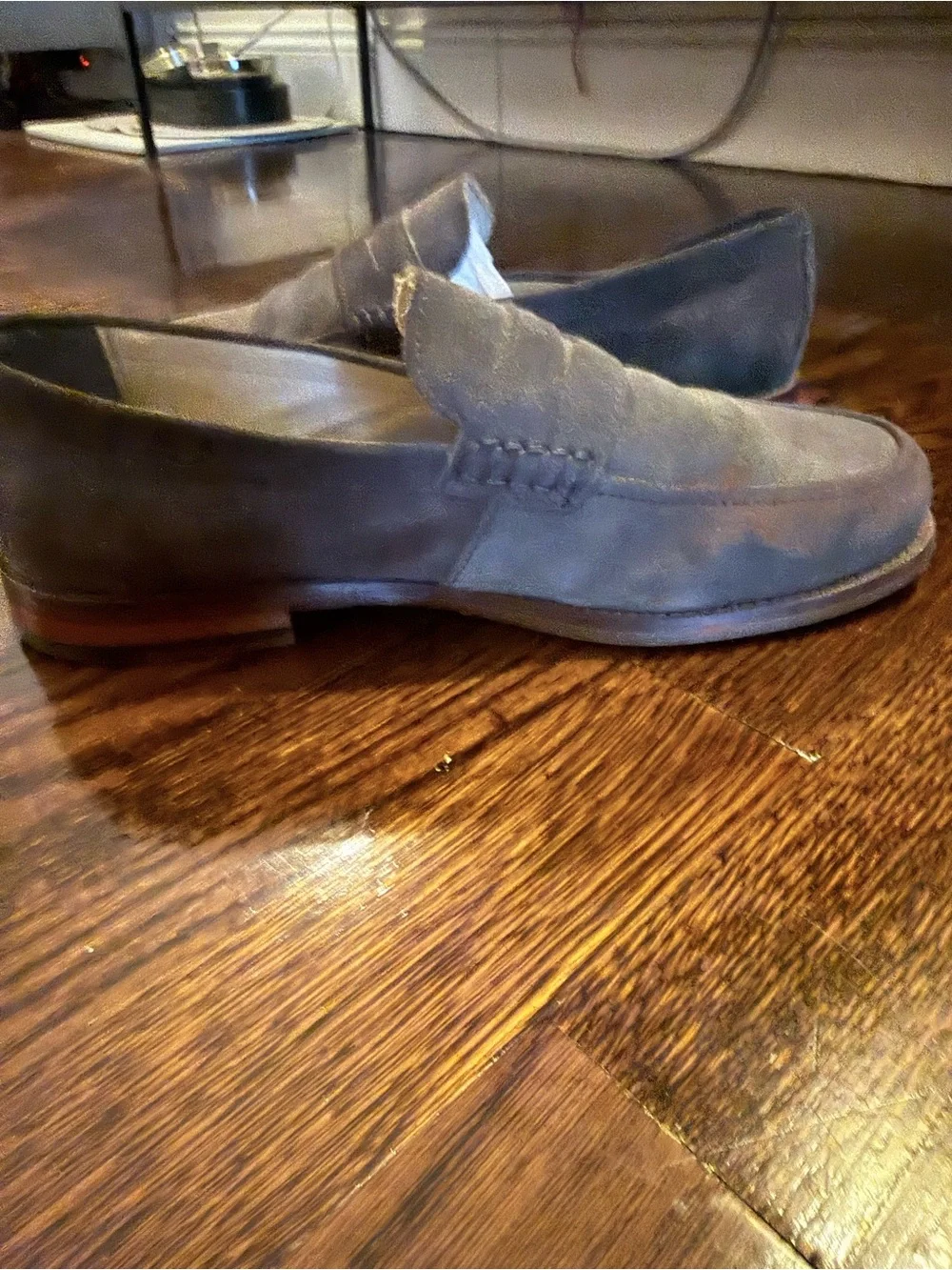 Banana Republic Suede Penny Loafers in Brown